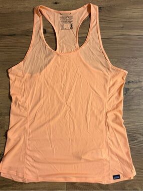 Patagonia Women’s Orange Capilene Cool Lightweight Tank Top
